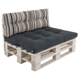 Pallet and rattan furniture cushions