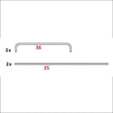 Stelaż daszka do huśtawki ogrodowej