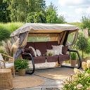 Huśtawka ogrodowa z moskitierą Venezia Lux