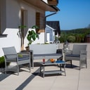 Zestaw mebli wypoczynkowych z technorattanu Pola