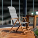 Fotel ogrodowy rozkładany Emma