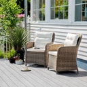 Zestaw 2 foteli z technorattanu Cecile