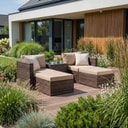 Zestaw mebli ogrodowych z technorattanu Gaia