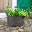 Donica ogrodowa z technorattanu  62 x 40 x 35 cm Jacob