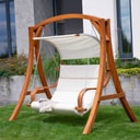 Huśtawka ogrodowa drewniana Larice