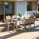 Zestaw mebli ogrodowych ze stołem Roxane