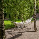 Hamak ogrodowy z frędzelami 200 x 100 cm