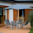 Zestaw mebli ogrodowych z parasolem Evora