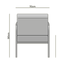 Fotel Mireille Black & White