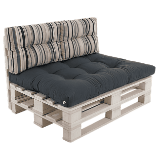 Pallet and rattan furniture cushions