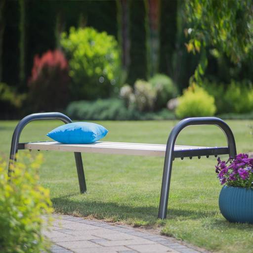 Garden bench without backrest Park