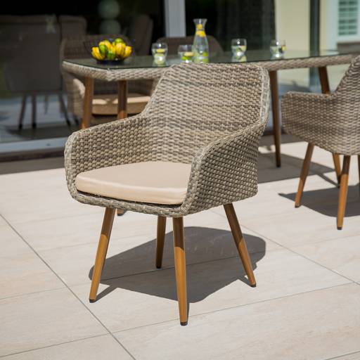 Polyrattan armchair Marlene