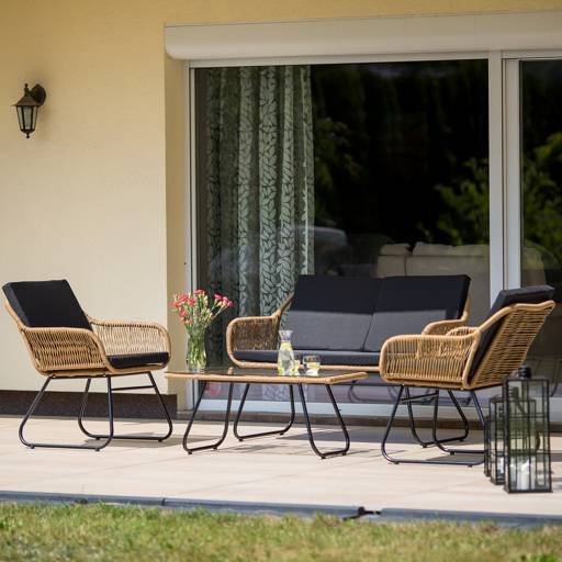 Garden polyrattan furniture set Hannah
