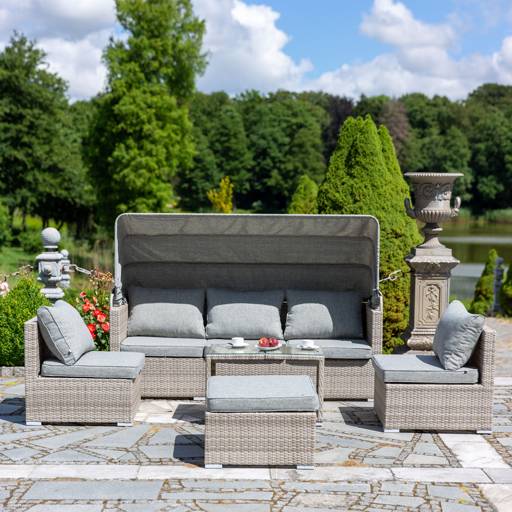 Polyrattan garden furniture set Benedict