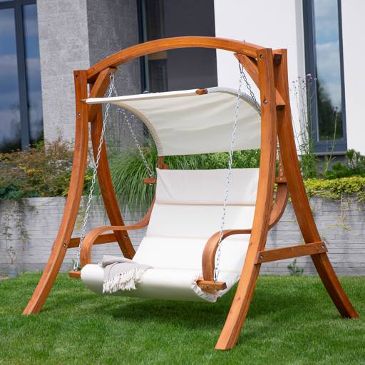 Wooden garden swing Larice