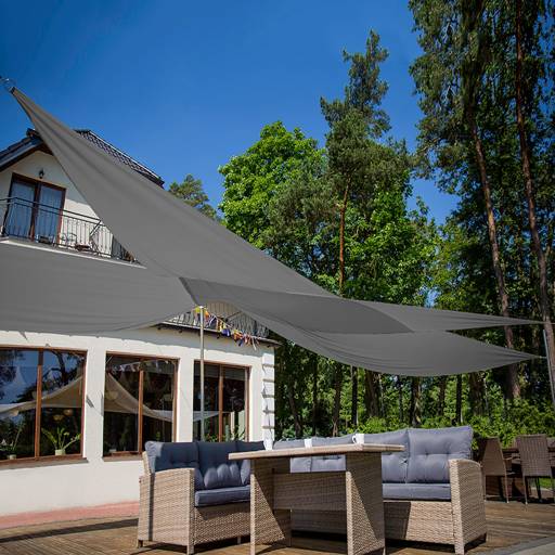 Shade Sail 3.6 x 3.6 x 3.6 m UV 50+PA Anthracite PATIO
