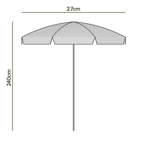 Parasol Bordeaux